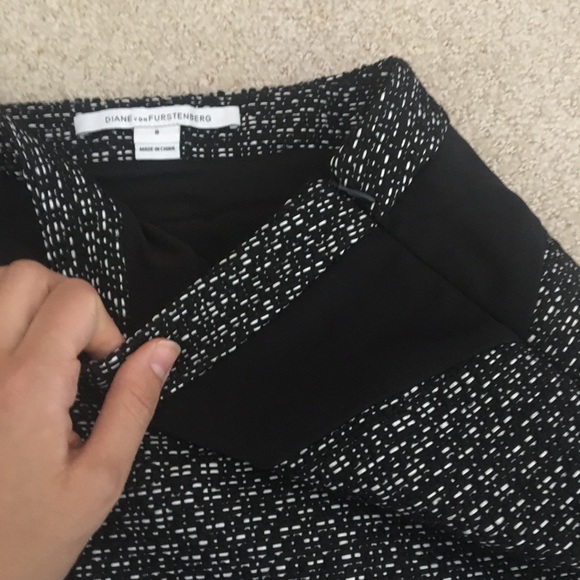 Diane von furstenberg tweed skirt size 8 - Picture 2 of 5